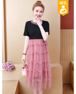 Breastfeeding maternity dress
