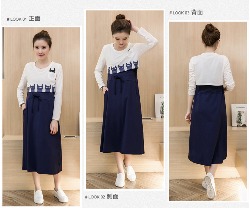 maternity breastfeeding dress