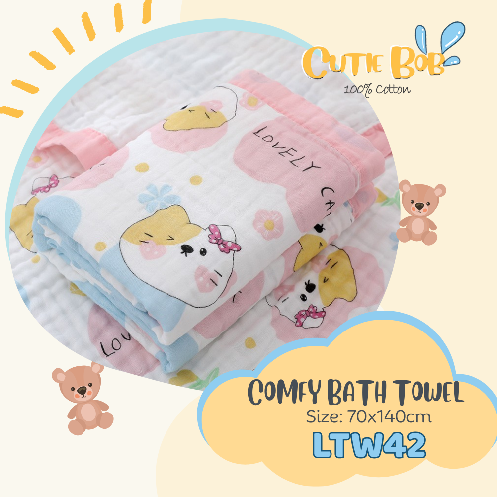 Cutiebob Cotton Bath Towel