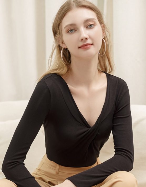 FS449A KosyWear Europe Knit Wear Slim Blouse 欧洲高档针织女装上衣
