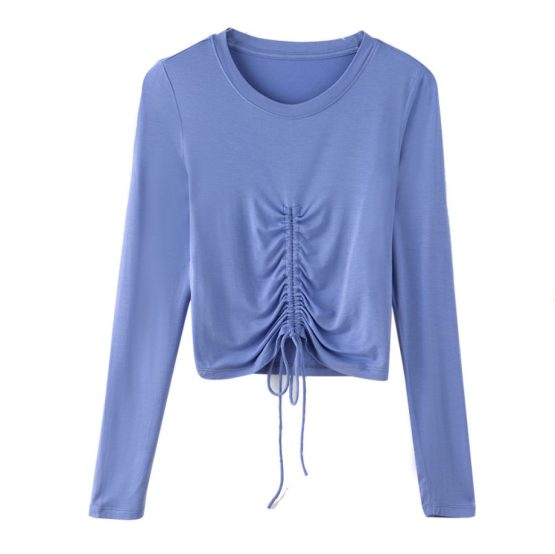 FS434A KosyWear Europe Advance-W Blouse 欧美W短版女装上衣 - Image 4