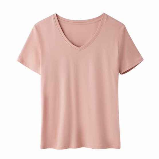 K1077A KosyWear Europe Short Sleeve Blouse 欧美V-领短袖上衣 - Image 5