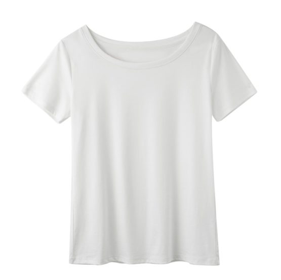 K1055A KosyWear Europe Short Sleeve Blouse 欧美大圆领短袖上衣 - Image 5