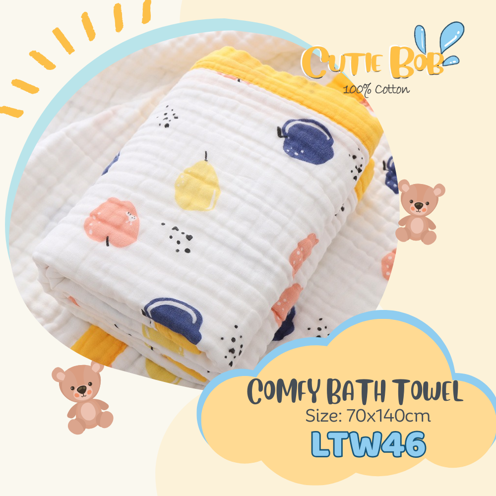 Cutiebob Cotton Bath Towel