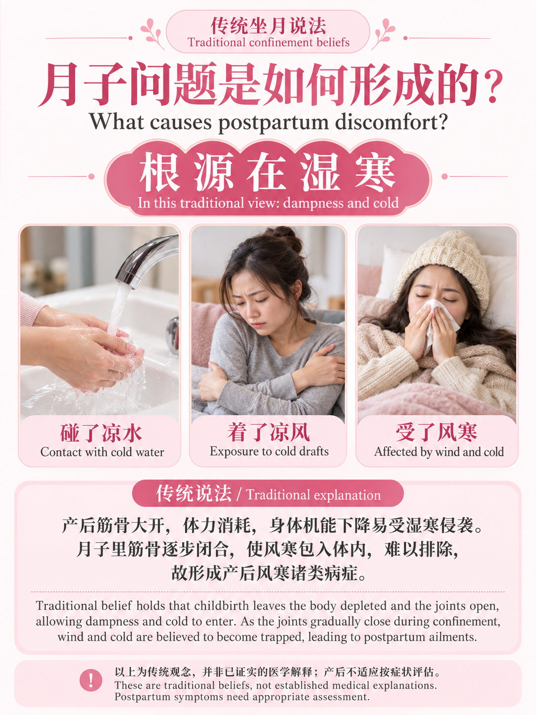 传统坐月护理观念 / Traditional postpartum care beliefs